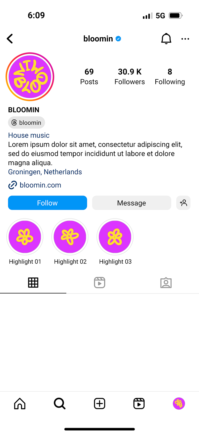 Bloomin gallery visual