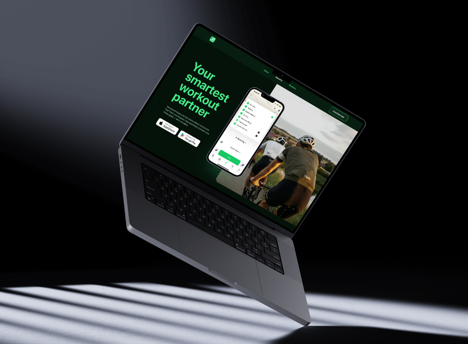 Next project preview for Running Walking Jogging Goals.